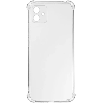 Чехол-накладка GETMAN Ease Logo TPU для Samsung Galaxy A04e , прозрачный защитный кейс с усиленными углами, защитой камеры Бесцветный (прозрачный)