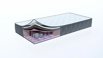 Разносторонний матрас 2 в 1 Aura Cloud Cocos на блоке независимых пружин Pocket Spring 80х190 см