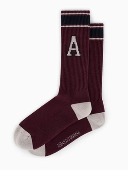 Носки з логотипом Armani Exchange AX-4 One size (108697Onesize) Бордовий