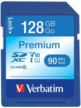 Карта пам'яті Verbatim Premium SDXC 128GB Class 10 (0023942440253)