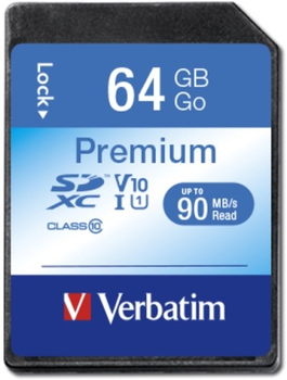 Karta pamięci Verbatim Premium SDXC 64GB Class 10 (0023942440246)