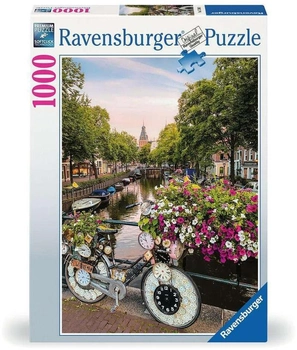 Puzzle Ravensburger Bicycle Amsterdam 1000 elementów (4005556175963)