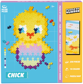 Puzzle By Number Plus-Plus Chick 250 elementów (5710409108850)