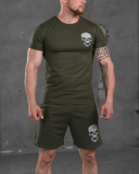 Летний комплект Skull olive ВТ1167 XL