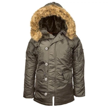 Парка аляска Alpha Industries N-3B W Parka M Replica Grey WJN44502C1RGM
