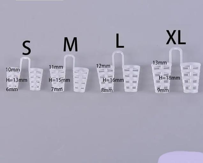 Антихрап кліпса Huaer Tehnology від хропіння силіконова носовий розширювач внутрішній засіб в ніс від хропіння М розмір 1шт 76005-L