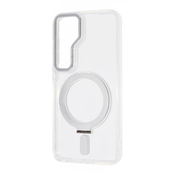 Чохол противоуданий з підтримкою MagSafe VVave Premium Attraction Case with Magnetic Ring для Samsung Galaxy S24 Plus White