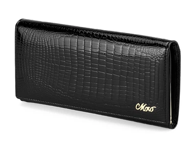 Женский кошелек из натуральной кожи Moro&Jenny 59010 A Black чёрный