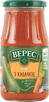Ящик Ікри з кабачків Верес Екстра 500 г х 12 шт