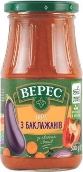 Ящик Ікри з баклажанів Верес Екстра 500 г х 12 шт