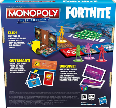 Gra planszowa Hasbro Monopoly Fortnite Flip Edition (5010996168931)