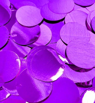 Конфетти, метафан "Disc", Польша, вес - 50 г, размер - 15 мм, цвет - фиолетовый