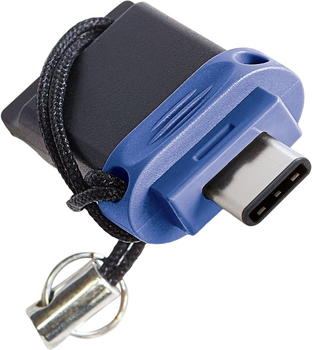 Pendrive Verbatim Store Go Dual 64GB USB 3.0 Type-C Black/Blue (0023942499671)