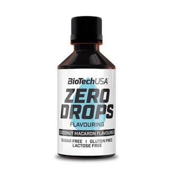 Ароматизатор з підсолоджувачем без цукру BioTech Zero Drops 50 мл кокосовий макаронів