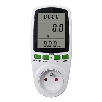 Энергометр ваттметр Intertek LCD 220В 3600W 16А Белый