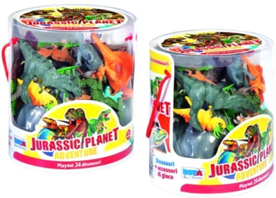 Zestaw figurek RS Toys Jurassic Planet Adventure Dinosaur 24 szt (8004817109958)