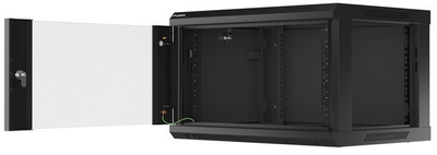 Серверна підвісна шафа Lanberg 19" 6U 600x450 Black (WF01-6406-10B)