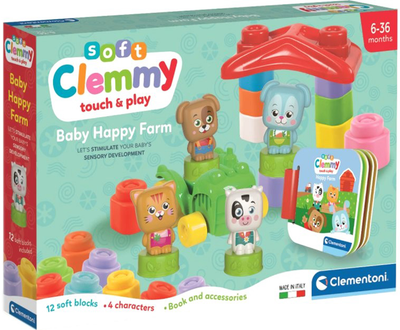 Конструктор Clementoni Baby Happy Farm 18 деталей (8005125178841)