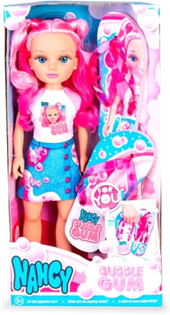 Лялька з аксесуарами Famosa Nancy Bubble Gum зі сланцями для дівчинки 43 см (8056379164050)