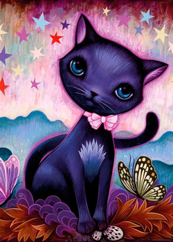 Puzzle Heye Jeremiah Ketner Black Cat 70 x 50 cm 1000 elementow (4001689296872)