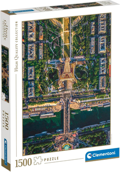 Puzzle Clementoni Flying Over Paris 59.5 x 84.5 cm 1500 elementów (8005125317080)