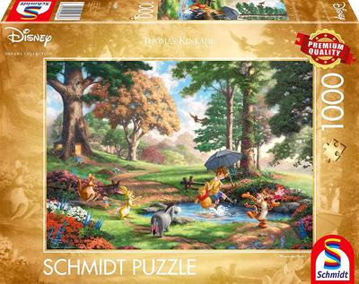 Puzzle Schmidt Disney Thomas Kinkade Winnie the Pooh 69.3 x 49.3 cm 1000 elementów (4001504596897)