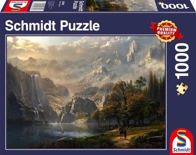 Puzzle Schmidt Idyll with Waterfall 69.3 x 49.3 cm 1000 elementów (4001504583996)