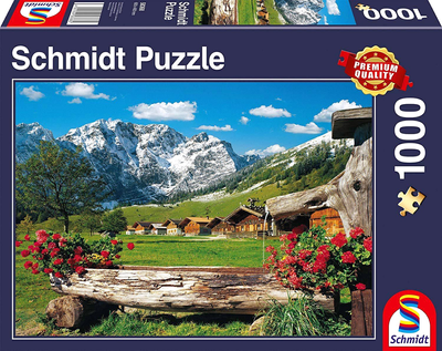 Puzzle Schmidt View of the Mountain Idyll 69.3 x 49.3 cm 1000 elementów (4001504583682)