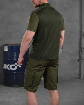 Мужской летний комплект костюм шорты+футболка 5.11 Tactical L олива (87454)