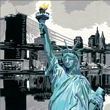 Картина за номерами Ravensburger CreArt New York City Vibes 20 x 20 см (4005556289981)