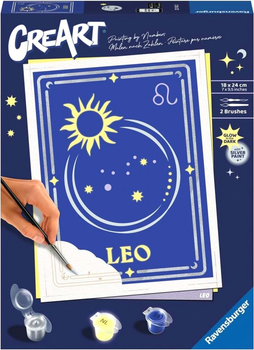 Картина за номерами Ravensburger CreArt Zodiac Sign Leo 18 x 24 см (4005556237432)