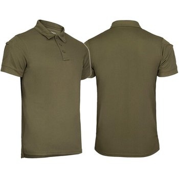 Футболка поло термоактивная MIL-TEC Tactical Polo Quickdry Олива XXL