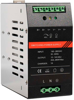 ДБЖ Kraft PSU-1220DIN з кріпленням на DIN-рейку (43-00110)