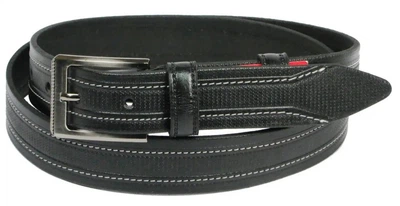 Мужской кожаный ремень Skipper 11127 black