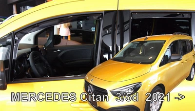 Дефлекторы окон (ветровики) HEKO для Mercedes Citan II 2021+ 5d вставные 4 шт