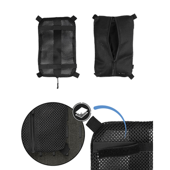 Підсумок універсальний сітчастий Sturm Mil-Tec Mesh Bag with Velcro M Black