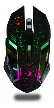 Игровая компьютерная мышь Weibo WB-911 беспроводная с RGB подсветкой Black (3_04891)