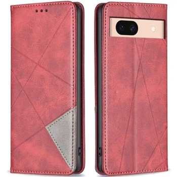 Чохол-книжка з кишеньками UniCase Geometric Pattern для Google Pixel 8A - Red
