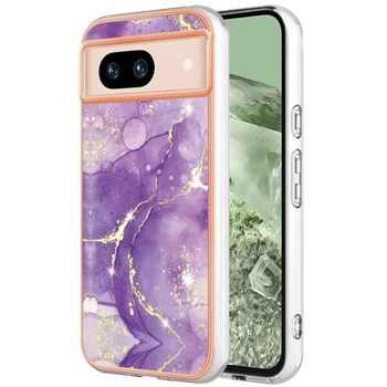 Захисний чохол Deexe Marble Style для Google Pixel 8A - Purple