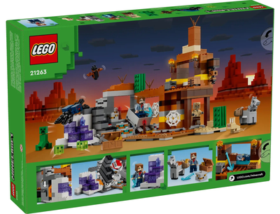 Конструктор LEGO Minecraft Залишена шахта в безплідних землях 538 деталей (21263)