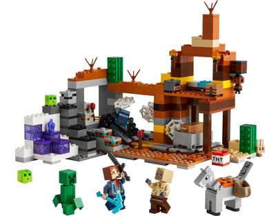 Zestaw klocków Lego Minecraft Kopalnia w Badlandach 538 elementów (21263)
