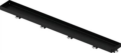 Решетка для душевого трапа UPONOR Aqua Ambient 600 мм Stone под плитку 1136442 черная нержававеющая сталь
