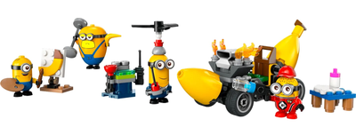 Zestaw klocków Lego Despicable Me Minionki i bananowóz 136 elementów (75580)