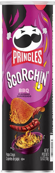 Гострі чипси Pringles Scorchin' BBQ 158 г