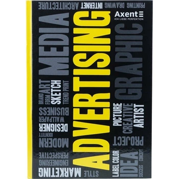Записна книга блокнот Axent Colors А4 клітинка тверда обкладинка (8421-06-A)