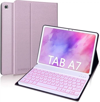 Клавиатура-чехол для планшета DINGRICH Funda Pink для Samsung Galaxy Tab A7 10.4" Розовый g3