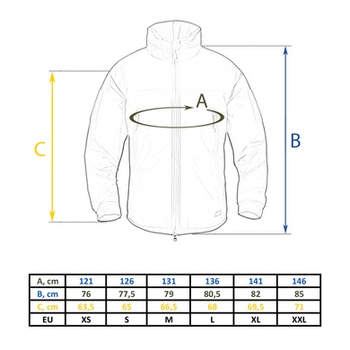 Куртка зимняя Helikon-Tex Level 7 Climashield® Apex 100g Black M