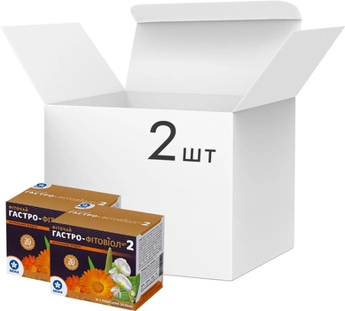 Упаковка фіточаю Віола Гастро-Фітовіол № 2 20 пакетиків по 1.5 г x 2 шт (4820085405653)