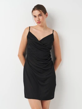 Платье вечернее короткое летнее женское H&M 1154864 S Черное (KZ2000001506141_KAY2000001506141)