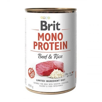 Влажный корм Brit mono protein Beef & Rice для собак говядина и рис 400г